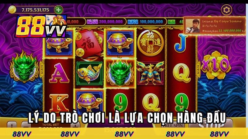 Lý do trò chơi trở thành lựa chọn hàng đầu tại 88VV